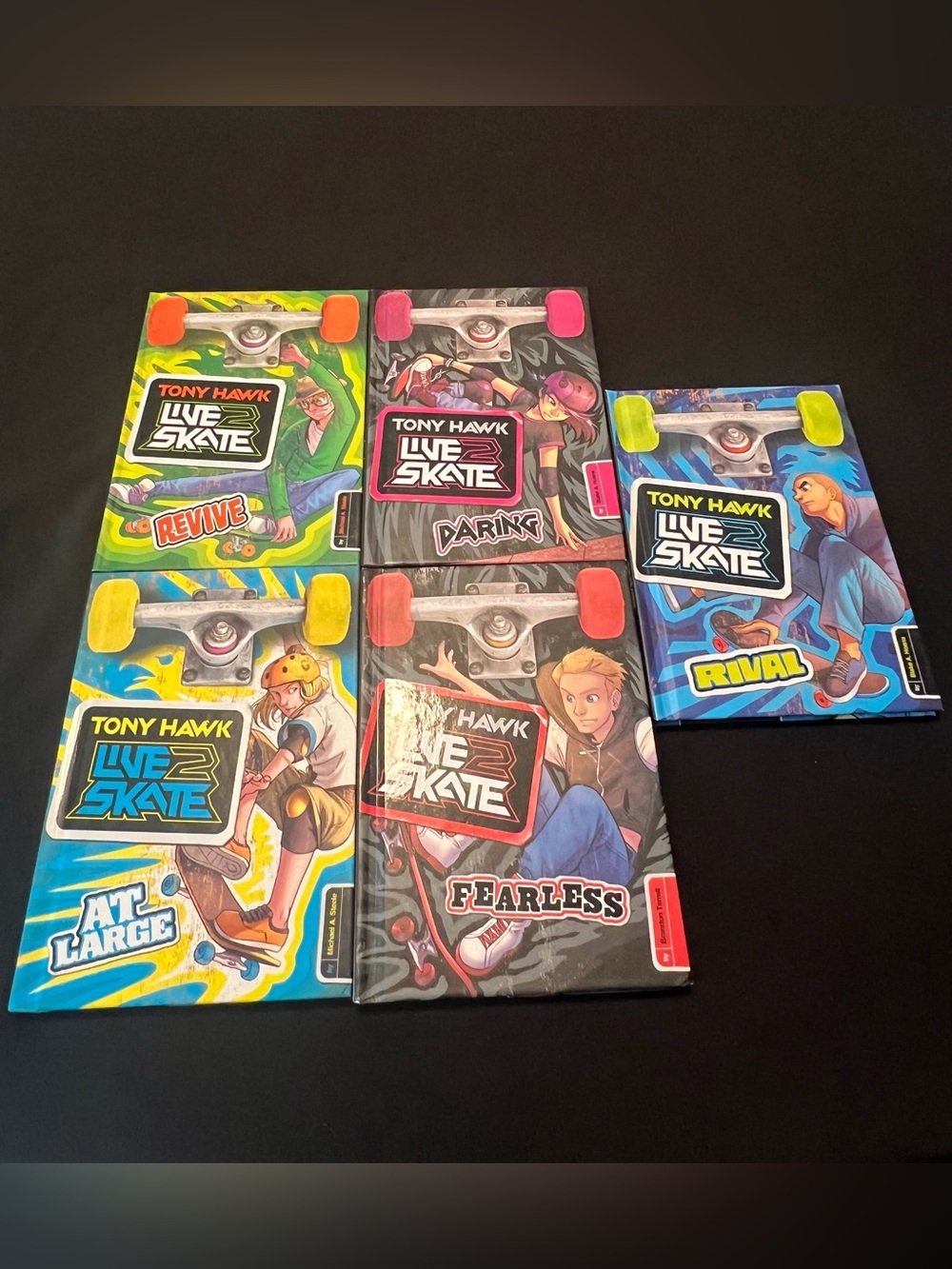 Tony Hawk Live 2 Skate Chapter Books Lot of 5 Kid Skateboard Fiction Series Set